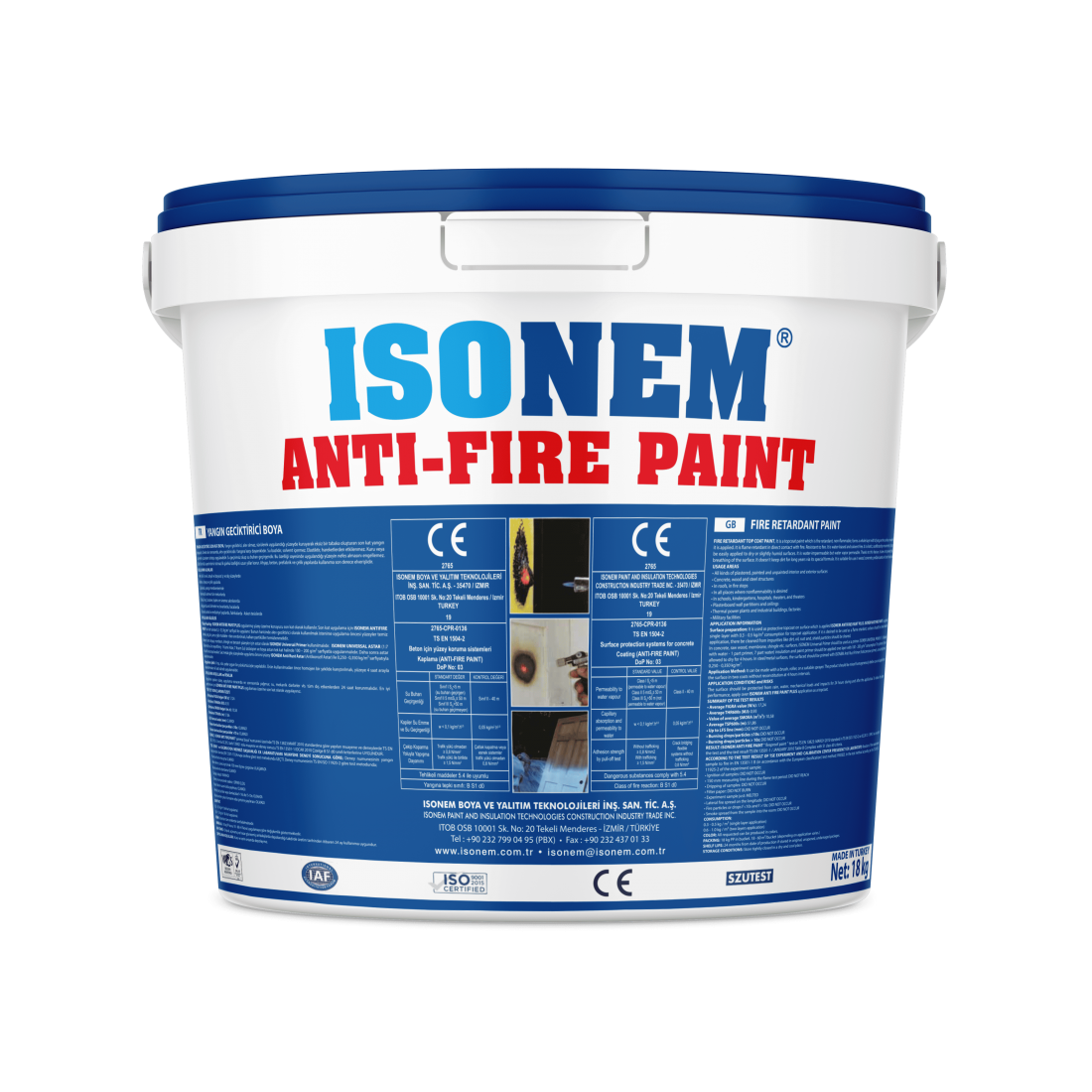 Vopsea Ignifugă pe Bază de Apă – Anti Fire Paint