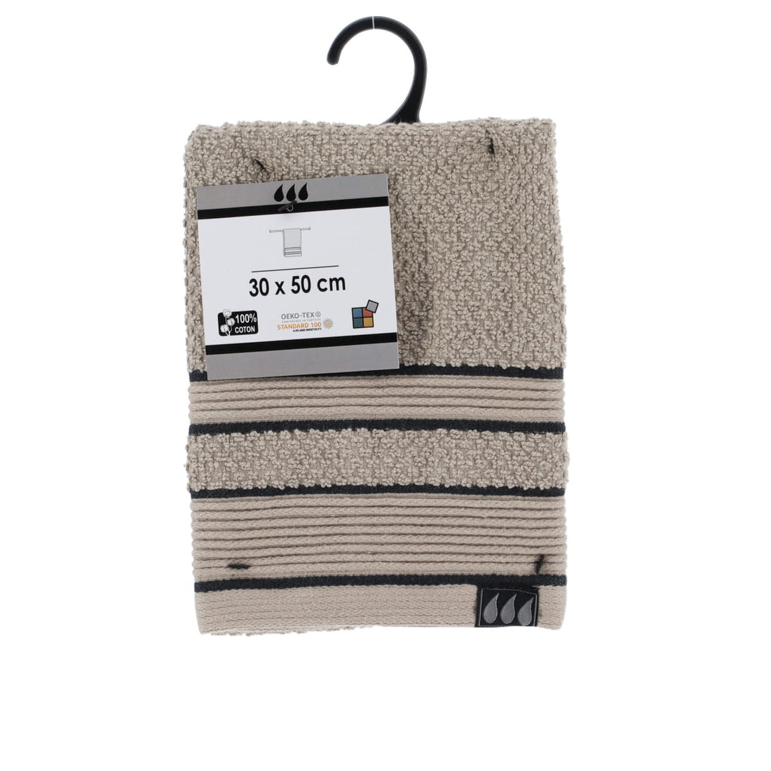 Prosop oaspeti 30×50 cm din bumbac 100% – Twine/Negru