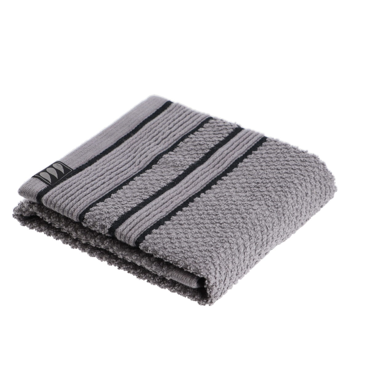 Prosop de maini 30×50 cm din bumbac 100% – Gri/Negru