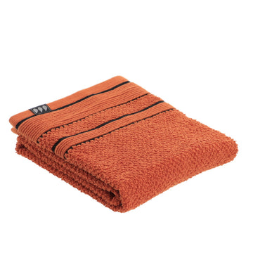 Prosop de mâini din bumbac 100 % dimensiune 50×90 cm – Sienna/Negru