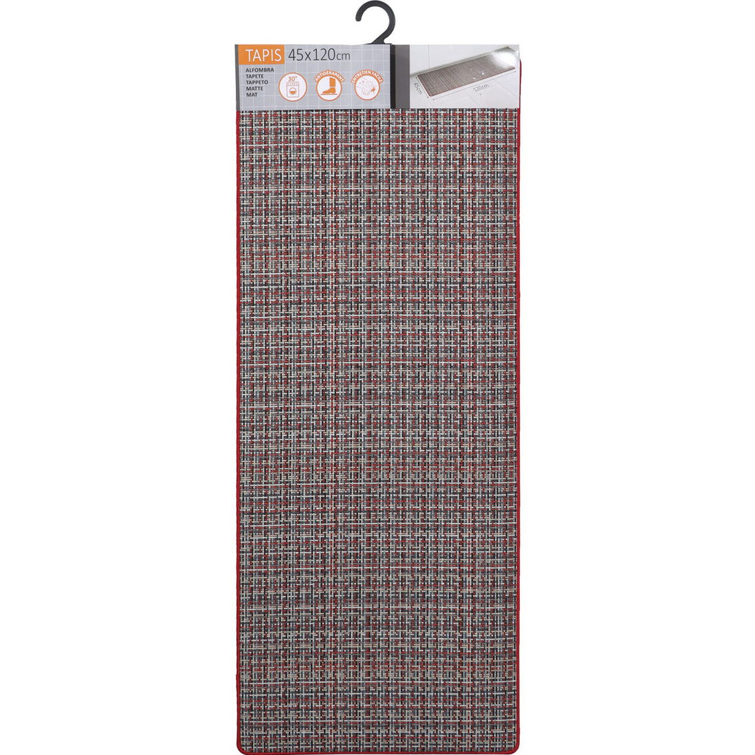 Covor bucătărie Pixel Rosu - 45X120CM