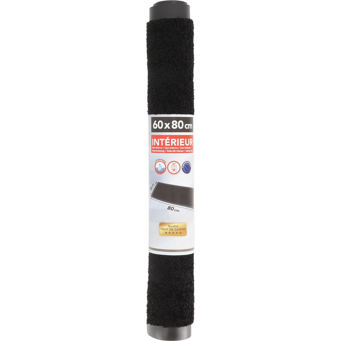 Preș de Intrare Interior Baptiste 60X80CM Poliamidă/Pvc Negru - Preș - Softambient
