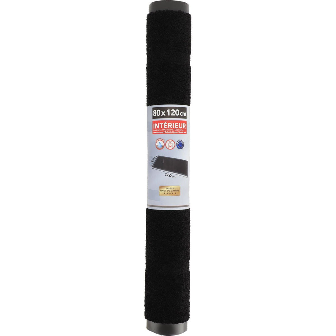 Preș de Intrare Interior Baptiste 80X120CM Poliamidă/Pvc Negru - Preș - Softambient