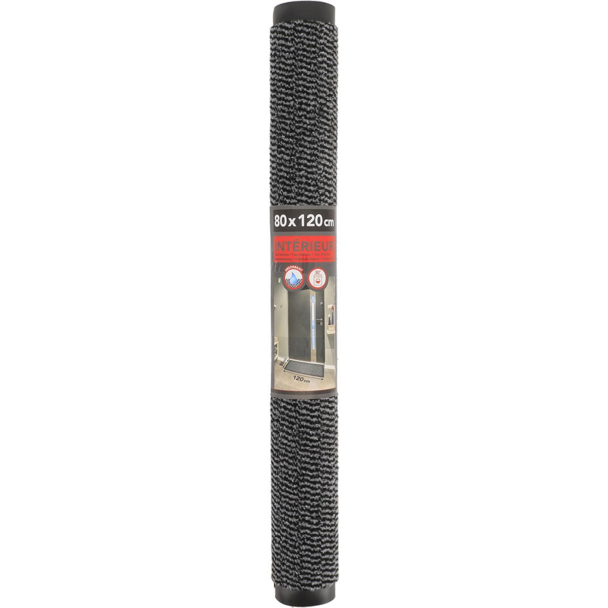 Preș de Intrare Interior Lisa 80X120CM Polipropilenă/Pvc - Gri - Preș - Softambient