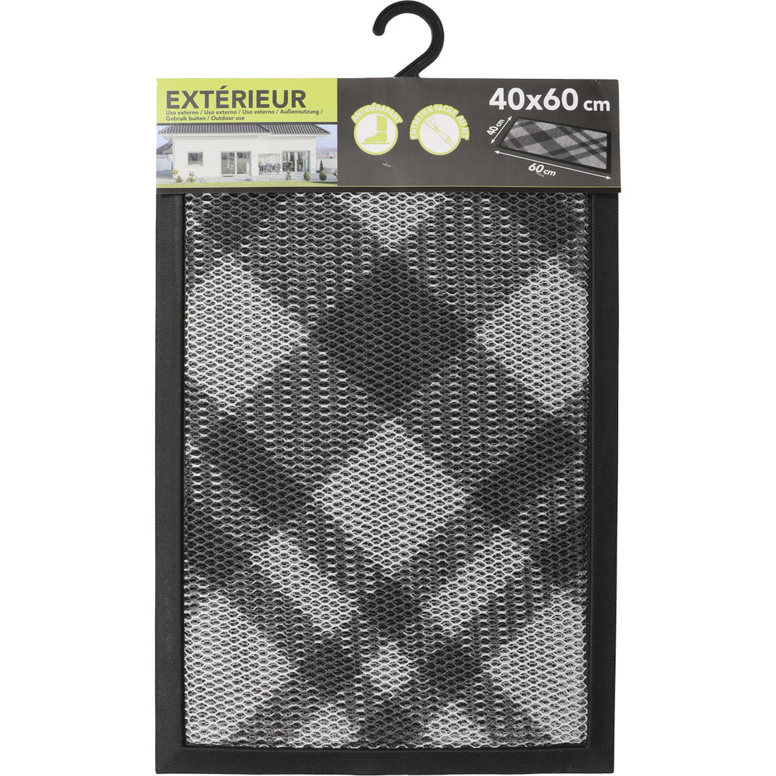 Preș Intrare Exterior 3D Grille 40X60CM Poliester/Tpe - Losange - Preș - Softambient
