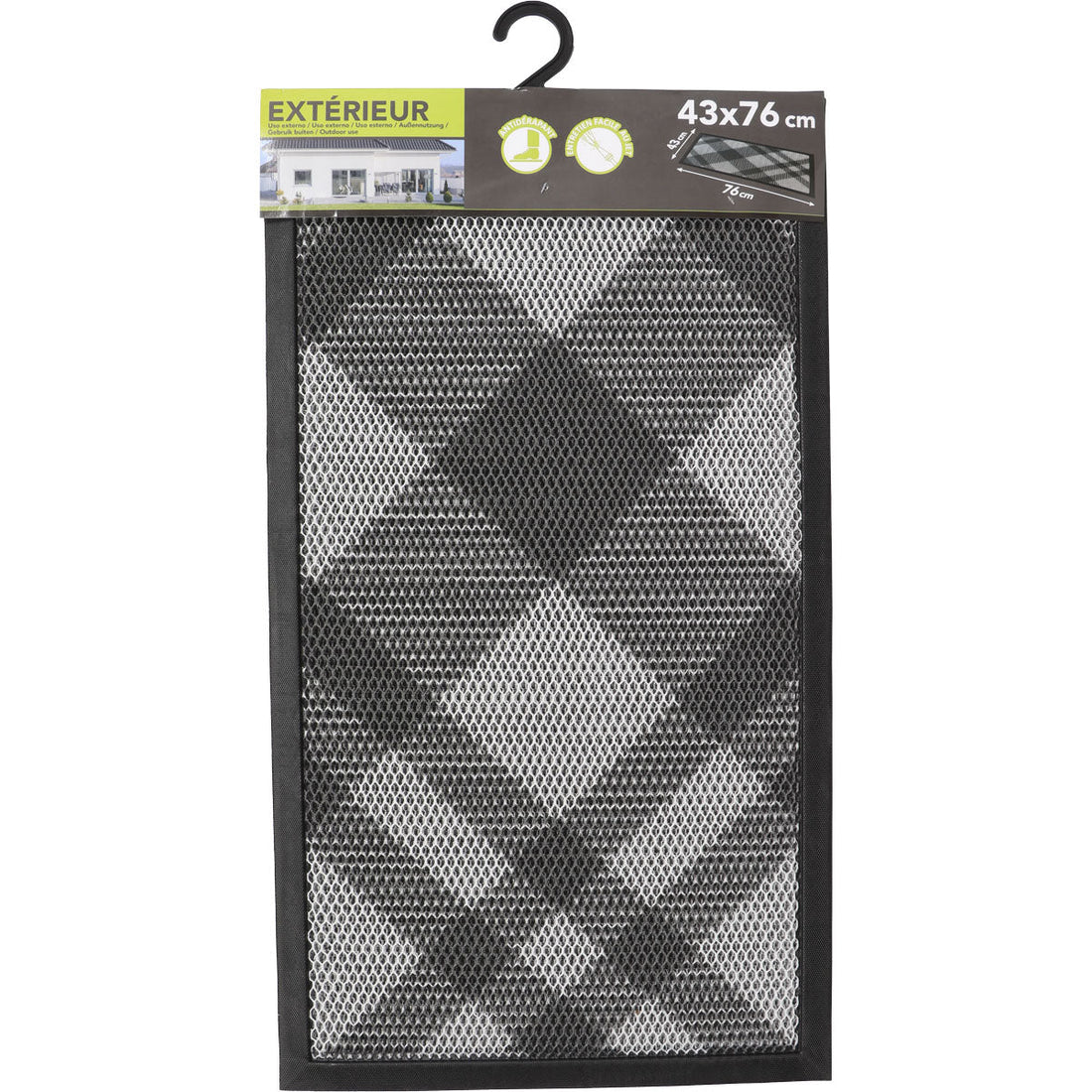 Preș Intrare Exterior 3D Grille 43X76CM Poliester/Tpe - Losange - Preș - Softambient