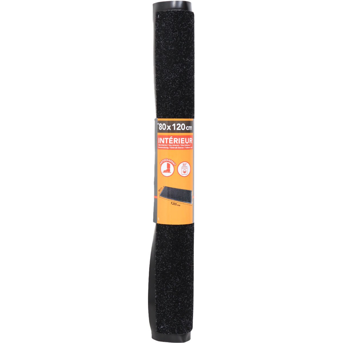 Preș Intrare Exterior 80X120CM Poliester/Pvc - Chine Negru - Preș - Softambient