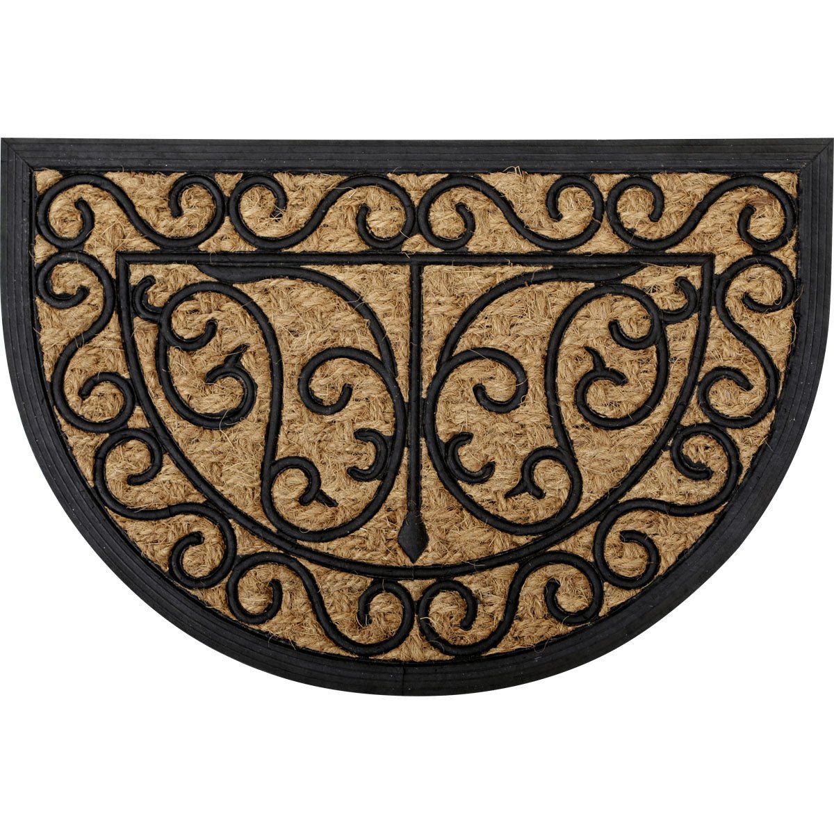 Preș Intrare Exterior Adăpostit Harry Half - Moon 40X60CM Coco/Cauciuc - Arabesque - Preș - Softambient
