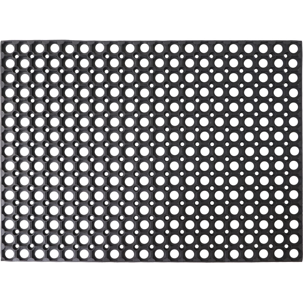 Preș Intrare Exterior Caillebotis 60X80CM Cauciuc - Negru - Preș - Softambient