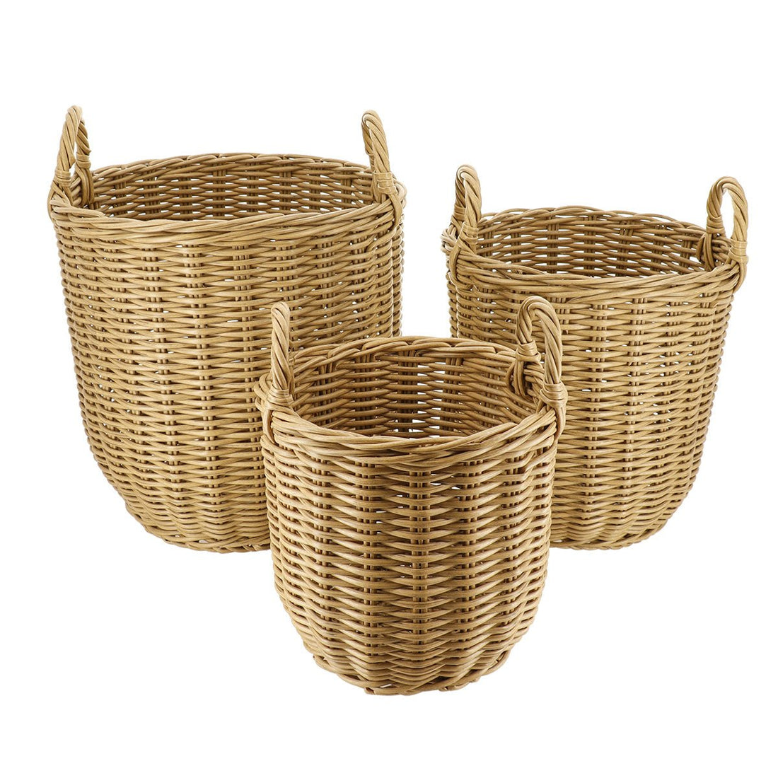Set 3 Cosuri De Baie Rotunde - Natural - Set coșuri - Softambient