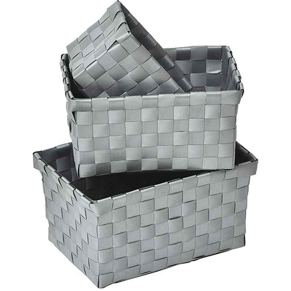 Set 3 Cosuri Dreptunghiulare Gri - Set coșuri - Softambient