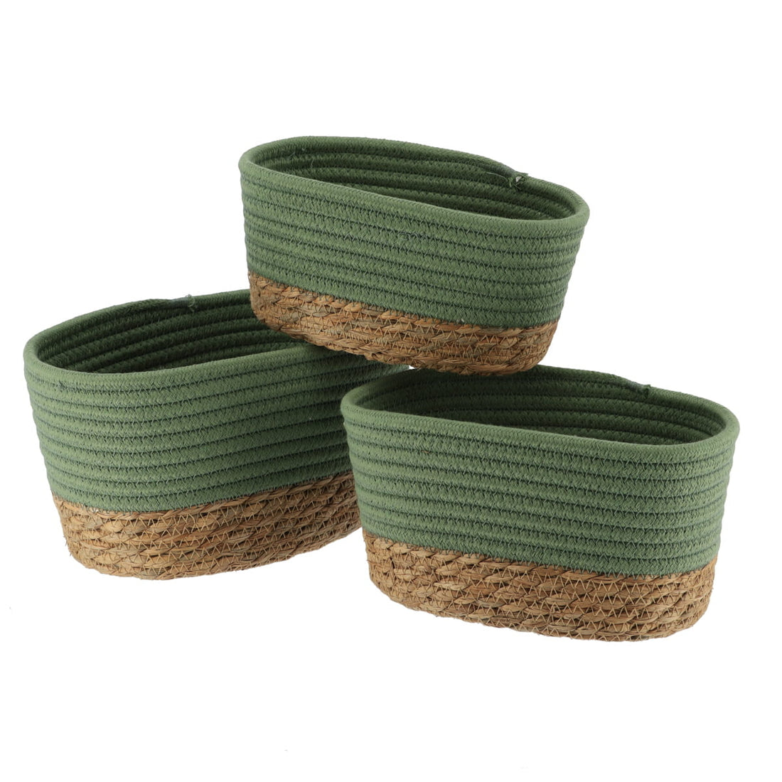 Set 3 Cosuri Dreptunghiulare Kaki - Set coșuri - Softambient