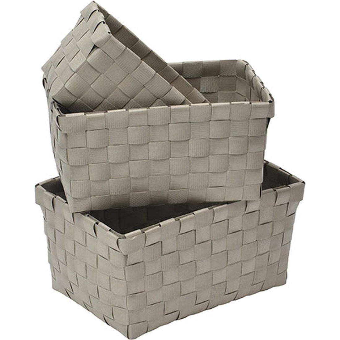 Set 3 Cosuri Dreptunghiulare Taupe - Set coșuri - Softambient