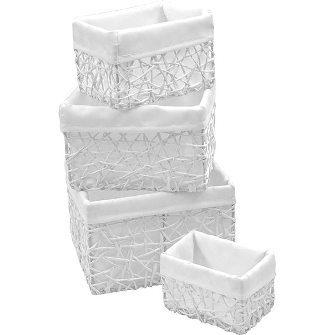 Set 4 Cosuri Hartie Albe - Set coșuri - Softambient