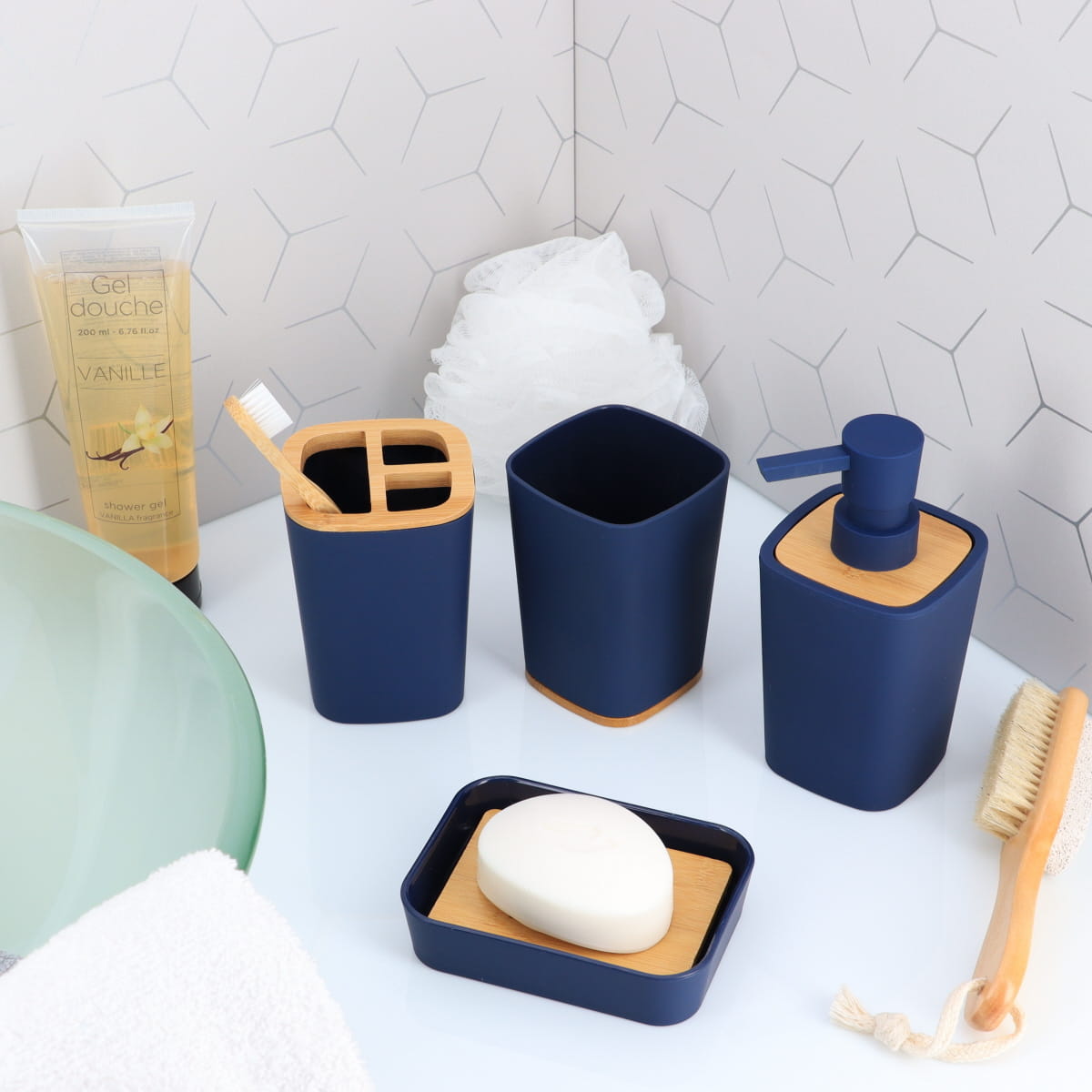 Set Baie Albastru - Set baie - Softambient