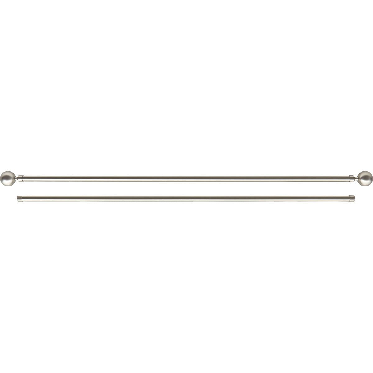 Set Galerie Dublă Extensibilă 120 - 210 CM Paloma Φ19MM - Argintiu - Set galerie extensibilă - Softambient