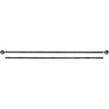 Set Galerie Dublă Extensibilă 120 - 210 CM Paloma Φ19MM - Negru Argintiu - Set galerie extensibilă - Softambient