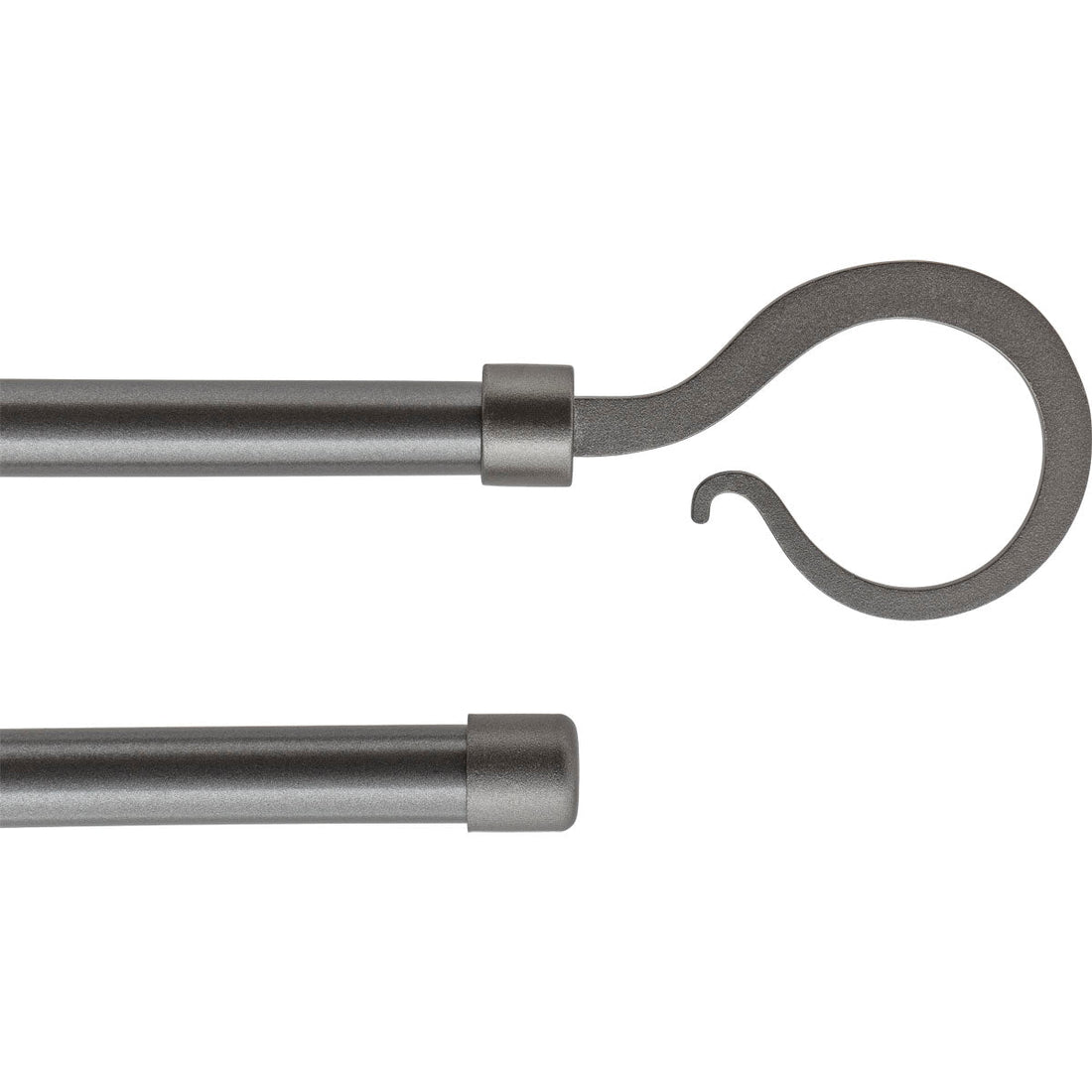 Set Galerie Dublă Extensibilă 210 - 380 CM Atelier Φ19MM - Gri - Set galerie extensibilă - Softambient