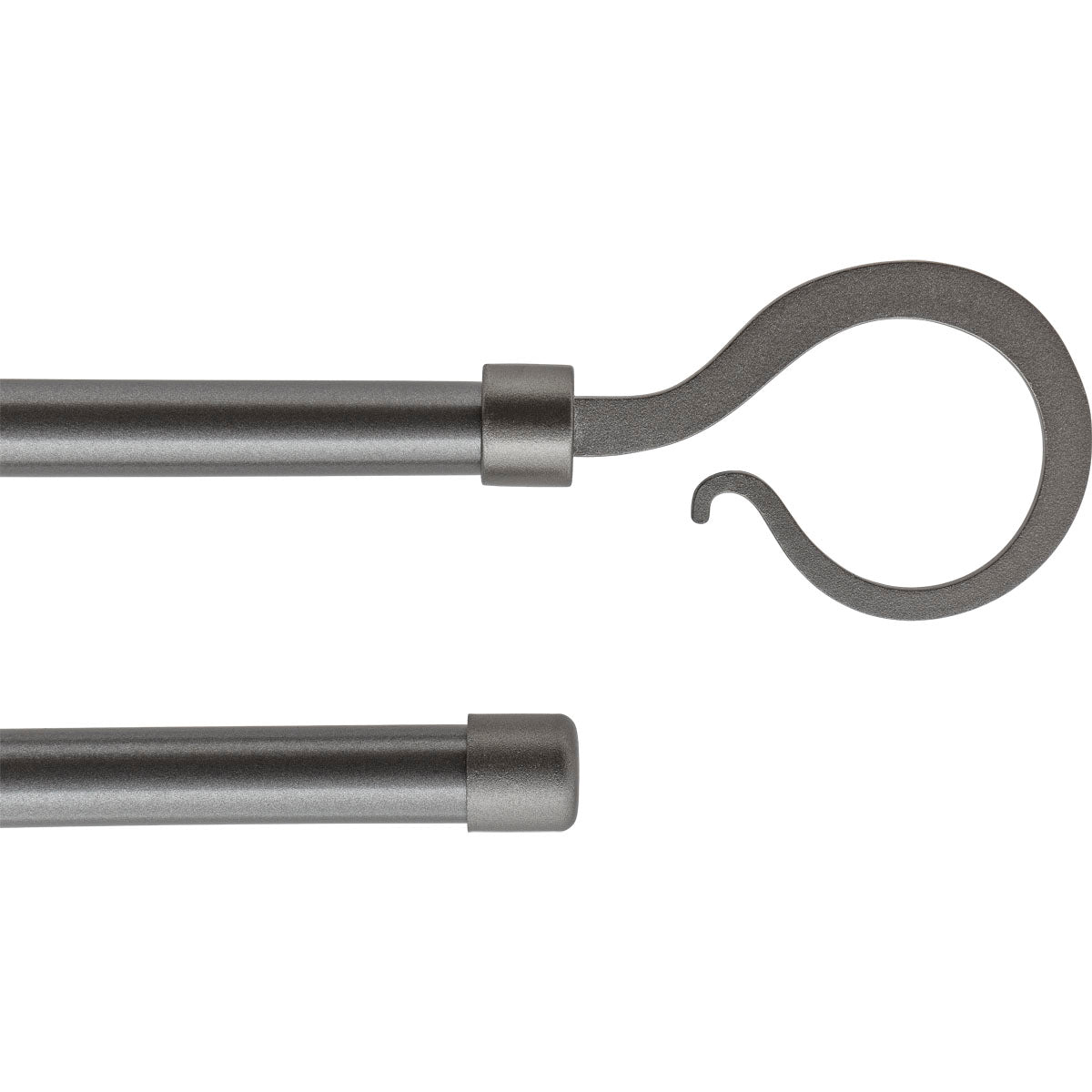 Set Galerie Dublă Extensibilă 210 - 380 CM Atelier Φ19MM - Gri - Set galerie extensibilă - Softambient