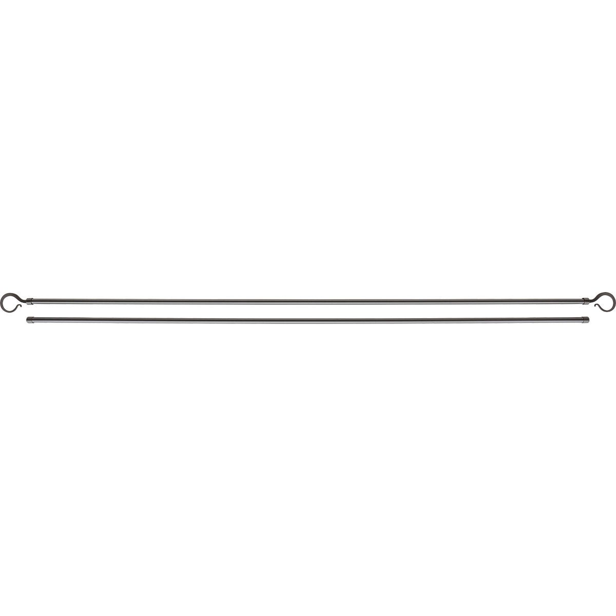 Set Galerie Dublă Extensibilă 210 - 380 CM Atelier Φ19MM - Gri - Set galerie extensibilă - Softambient