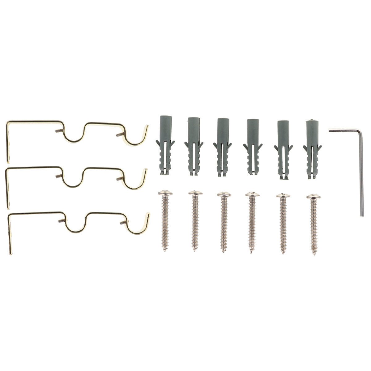 Set Galerie Dublă Extensibilă 210 - 380 CM Paloma Φ19MM - Auriu - Set galerie extensibilă - Softambient