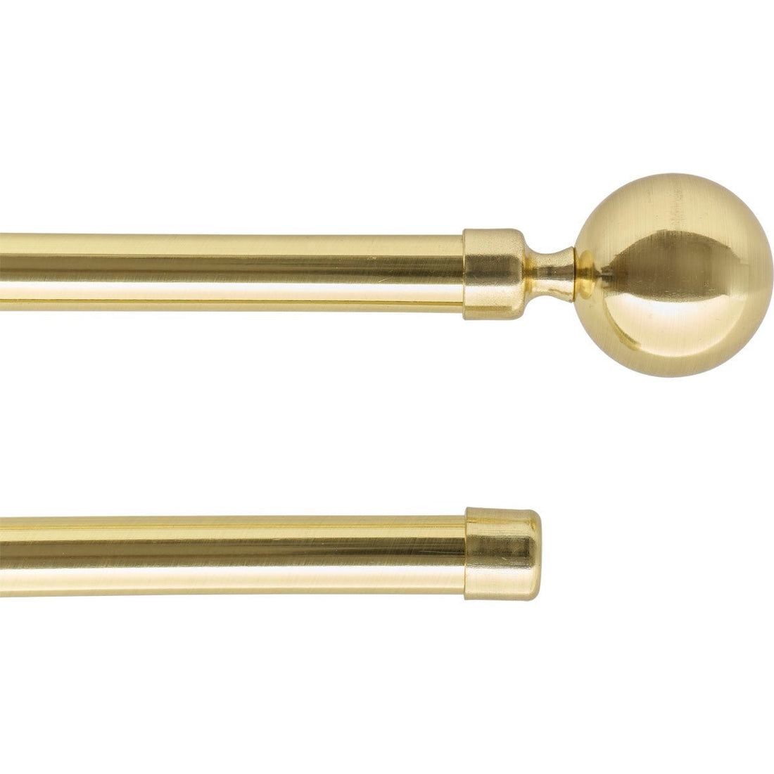 Set Galerie Dublă Extensibilă 210 - 380 CM Paloma Φ19MM - Auriu - Set galerie extensibilă - Softambient