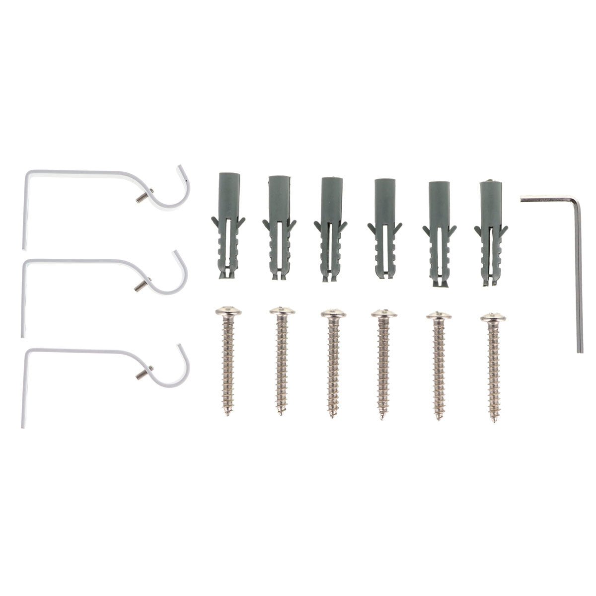 Set Galerie Extensibilă 120 - 210 CM Brasserie Φ19MM - Alb Mat - Set galerie extensibilă - Softambient