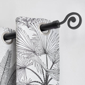 Set Galerie Extensibilă 120 - 210 CM Dream Φ28MM - Negru Mat - Set galerie extensibilă - Softambient
