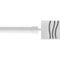 Set Galerie Extensibilă 120 - 210 CM Strass Φ19MM - Alb - Set galerie extensibilă - Softambient