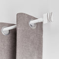 Set Galerie Extensibilă 120 - 210 CM Strass Φ19MM - Alb - Set galerie extensibilă - Softambient
