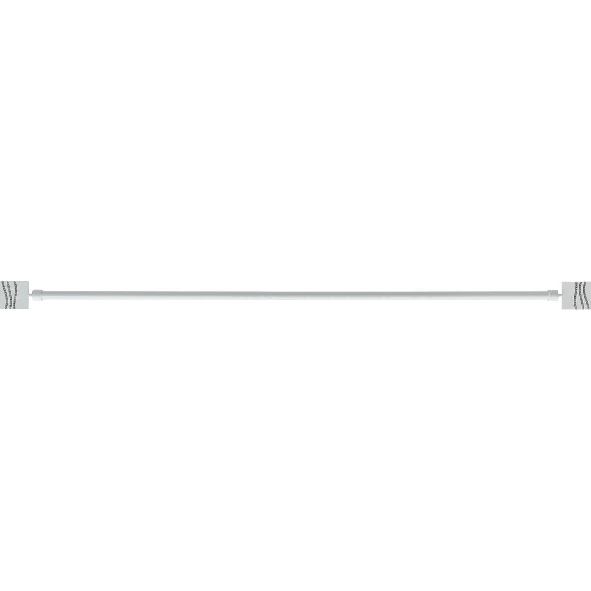 Set Galerie Extensibilă 120 - 210 CM Strass Φ19MM - Alb - Set galerie extensibilă - Softambient