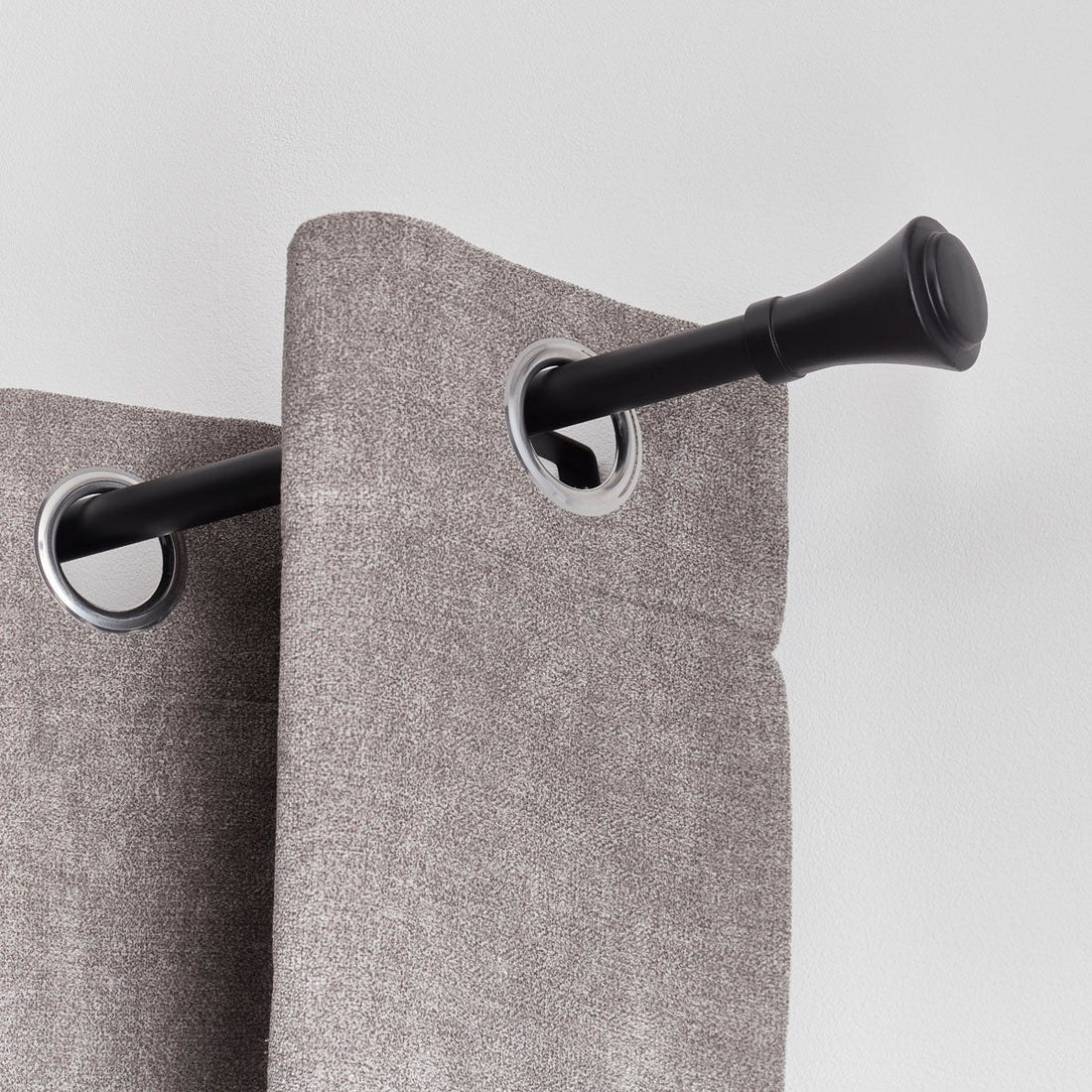 Set Galerie Extensibilă 210 - 380 CM Brasserie Φ19MM - Negru Mat - Set galerie extensibilă - Softambient